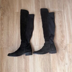 Elegant Black Over the Knee Women's Boots